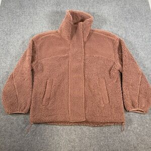 Abercrombie & Fitch Jacket Womens Medium Sherpa Fuzzy‎ Soft Collection Full Zip